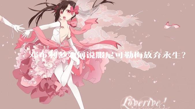邓布利多如何说服尼可勒梅放弃永生？
